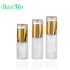 high quality skin care cosmetic packaging frosted clear cosmetic glass bottle and jar luxury cosmetic packaging set