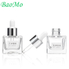 Square Custom 15ml Serum Pump Bottle