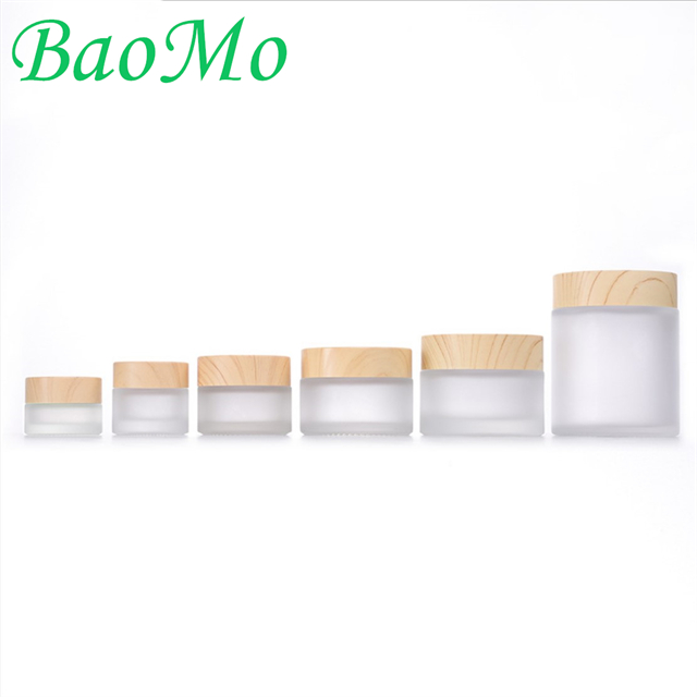 Bamboo Lid Portable 50G Face Cream Jar