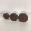 Recyclable Frosted Jars Wood Cap Multiple Sizes