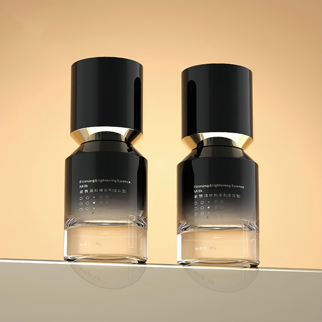 Black 30ml Serum Pump Bottle 