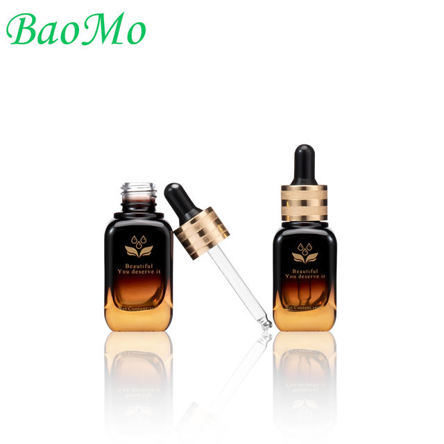 Amber 30ml Glass Dropper Bottle For Essential Oil