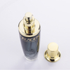 Luxury Cosmetic Glass Packaging Shiny Black Cosmetic Glass Bottle For Toner