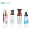 Over Cap Safe Rose Gold Serum Pump Bottle