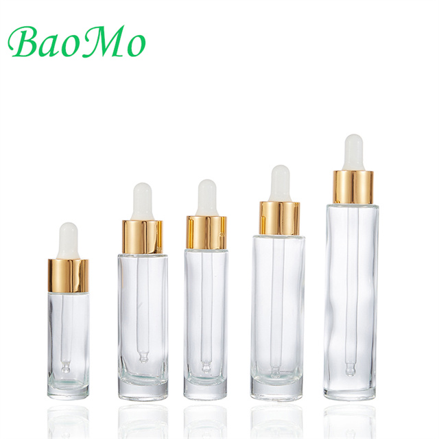 Transparent 20ml Glass Dropper Bottle with Aluminum Cap