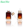 50ml Square Cosmetic Glass Bottle With Plastic Dropper