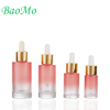 Pink Hyaluronic Acid Glass Serum Bottle With Dropper