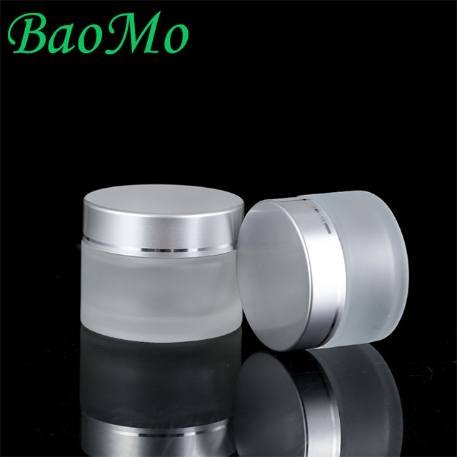 Silver Screw Cap Luxury 50G Face Cream Jar