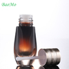 Square Non-Toxic Amber Serum Pump Bottle