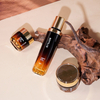 Matte Amber Skin Care Cosmetic Packaging Set And Glass Lotion Pump Cosmetic Bottle Cream Jar