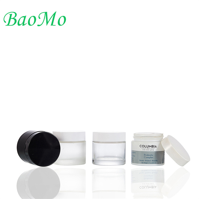 Beautiful 60ml Cosmetic Glass Packaging For Skin Cream