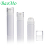 Flat Shoulder Vacuum Clear Lotion Pump Bottle