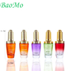 Round Pink High End Glass Serum Bottle