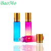 Customization Purple Cosmetic Glass Bottle With Lids