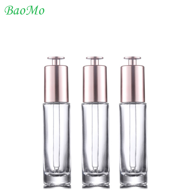 Over Cap Luxury Clear Serum Pump Bottle