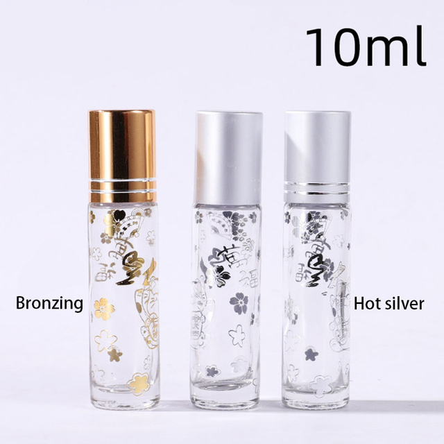 Clear Roll on Bottle For Perfume With PP Ball