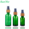 Green 50ml Cosmetic Glass Packaging For Lotion