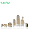 Recyclable Customized Gold Glass Lotion Bottle