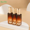 Square Eco Friendly Amber Serum Pump Bottle