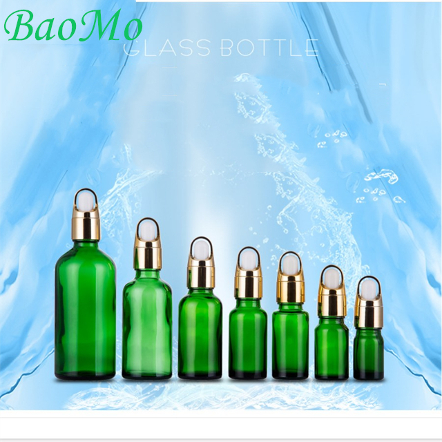 Essential Oil Matte Green Glass Spray Bottle