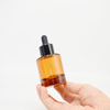 Fancy Non-Toxic Amber Serum Pump Bottle