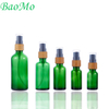 Green 50ml Cosmetic Glass Packaging For Lotion