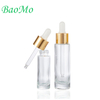 Transparent 20ml Glass Dropper Bottle with Aluminum Cap