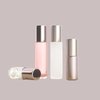 Rose Gold Eco-friendly Glass Roll on Bottle With Bamboo Lid