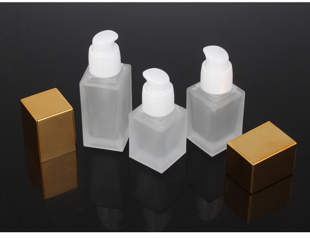 Recyclable Frosted White Glass Lotion Bottle