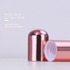 Refillable Rose Gold Transparent Glass Roll on Bottle