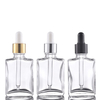 Black Clear 100ML 50ML square serum bottle for oil