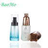 Over Cap Safe Rose Gold Serum Pump Bottle