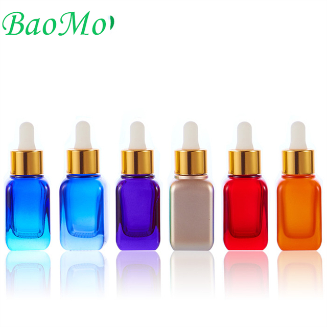 Small Pink High End Glass Serum Bottle