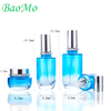 Luxury 30ml Blue Cosmetic Glass Bottle