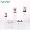 Electroplating Square White Cosmetic Glass Bottle