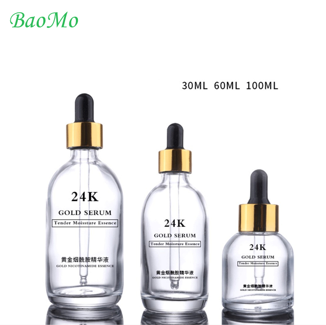 Over Cap Custom Clear Serum Pump Bottle