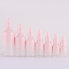 Dropper bottle 30ml round peach pink glass essential oil bottle with dropper