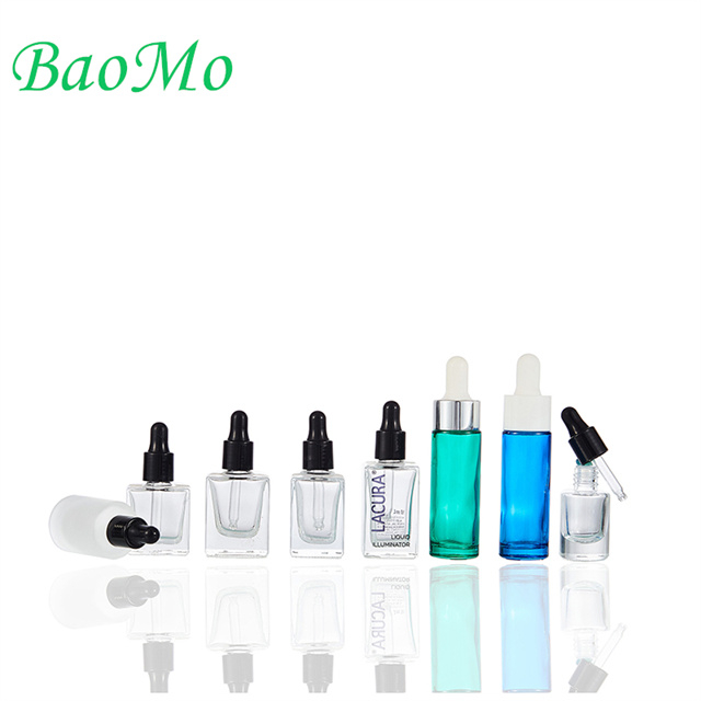 Transparent 10Ml Glass Dropper Bottle with Aluminum Cap