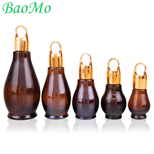 Amber Hot Sales Glass Serum Bottle With Pump