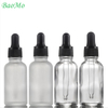 Clear Hyaluronic Acid Glass Serum Bottle With Pump