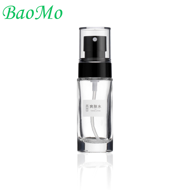 Glass Eco Friendly 30ml Serum Pump Bottle