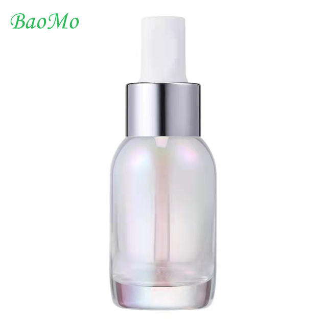 Glass Safe Gradient Serum Pump Bottle