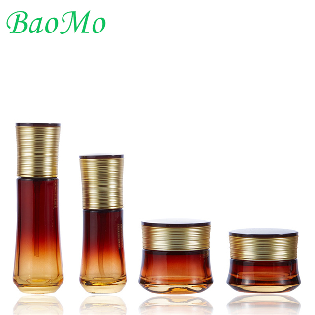 Electroplate Luxury Amber Face Cream Jar